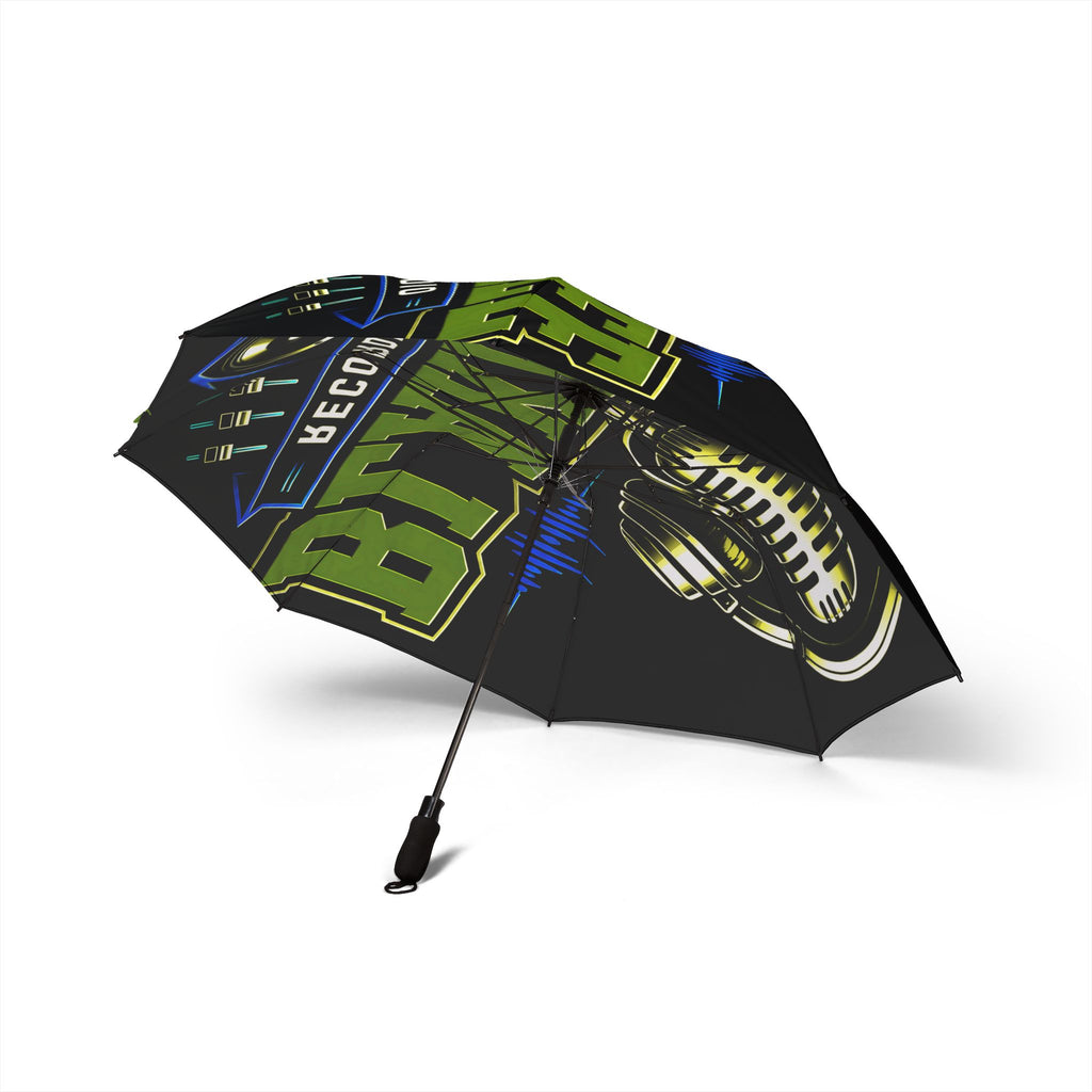 Blakeslee Recording Studio Foldable Umbrella — Retro Microphone Design