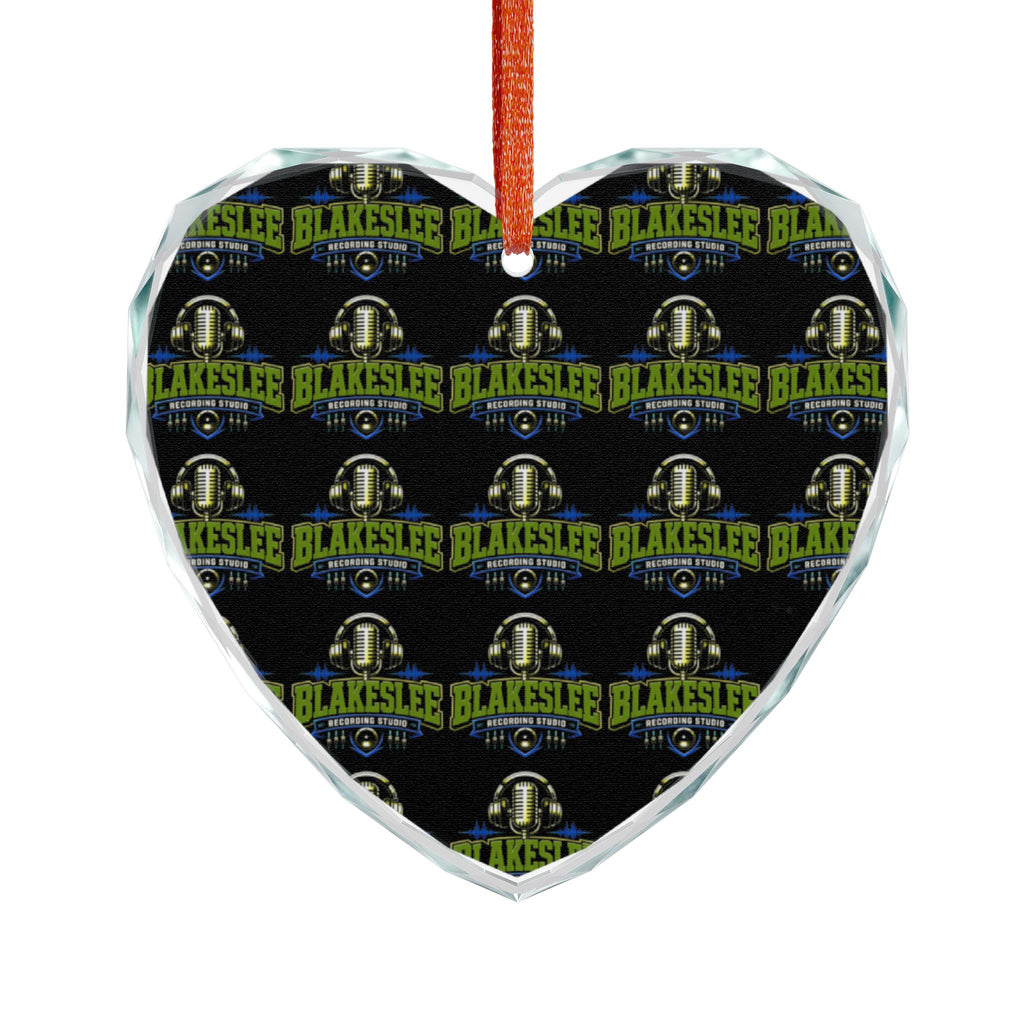 Blakeslee Recording Crystal Glass Ornament