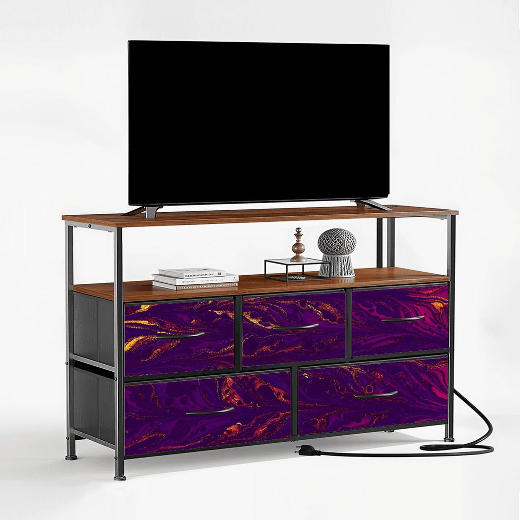 Divine Army 5Drawer TV Stand Dresser