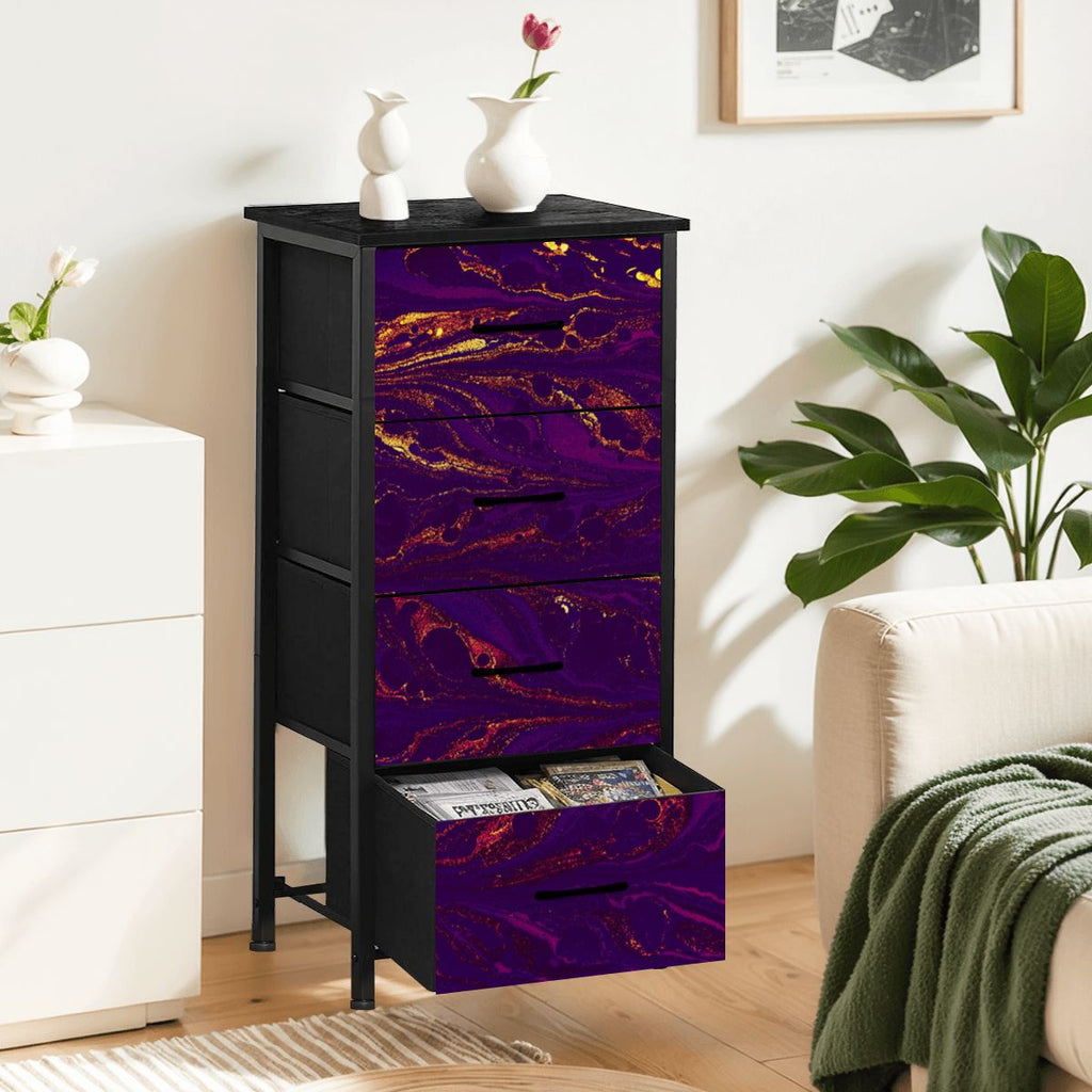 Divine Army Purple Volcano 4Drawer Dresser