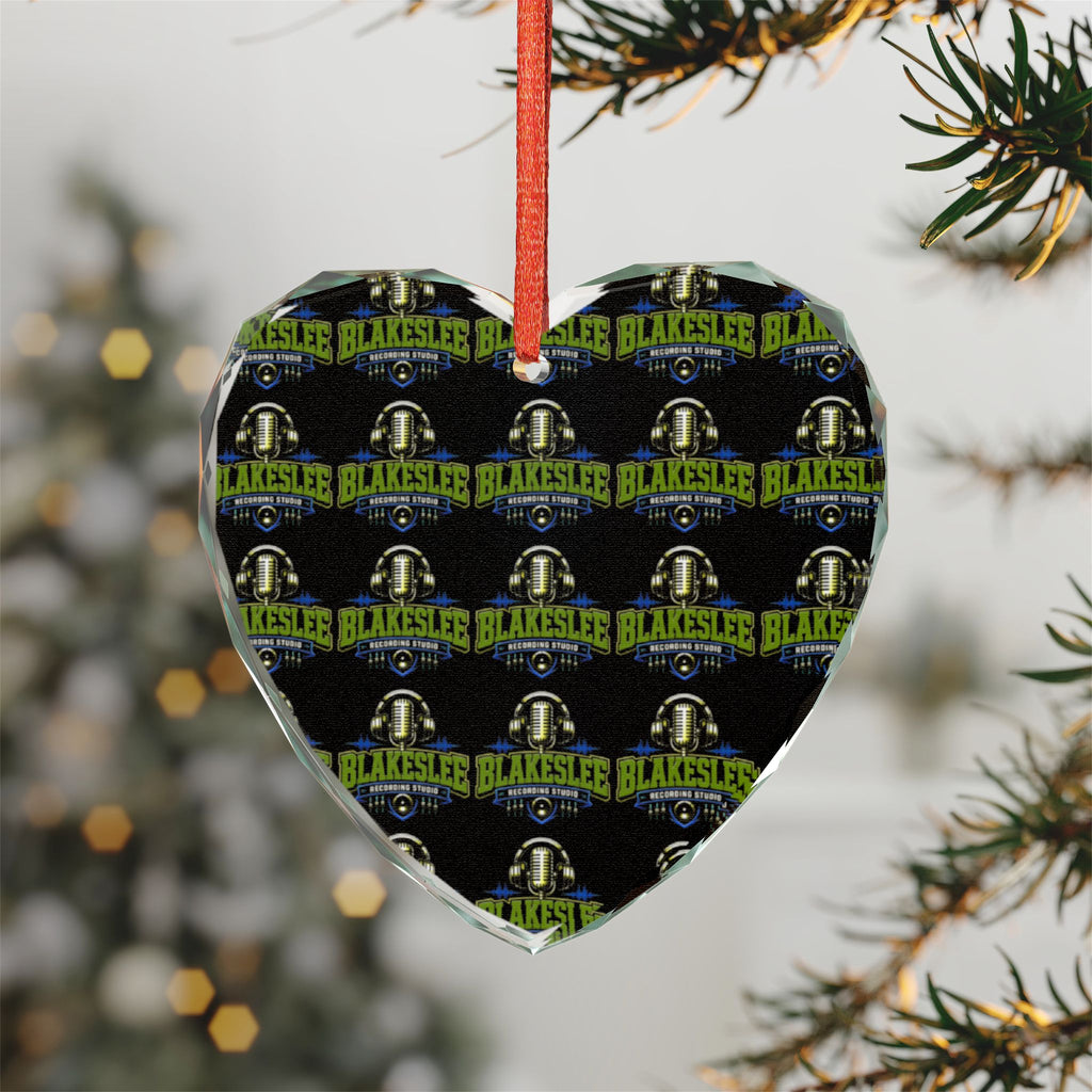 Blakeslee Recording Crystal Glass Ornament