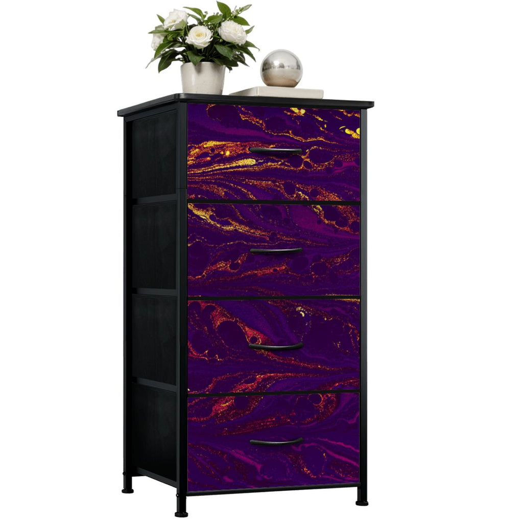Divine Army Purple Volcano 4Drawer Dresser