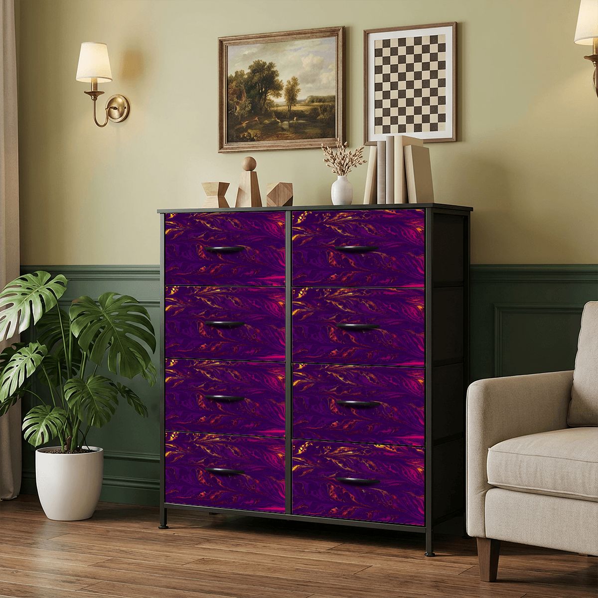 Divine Army Volcano 8Drawer Dresser